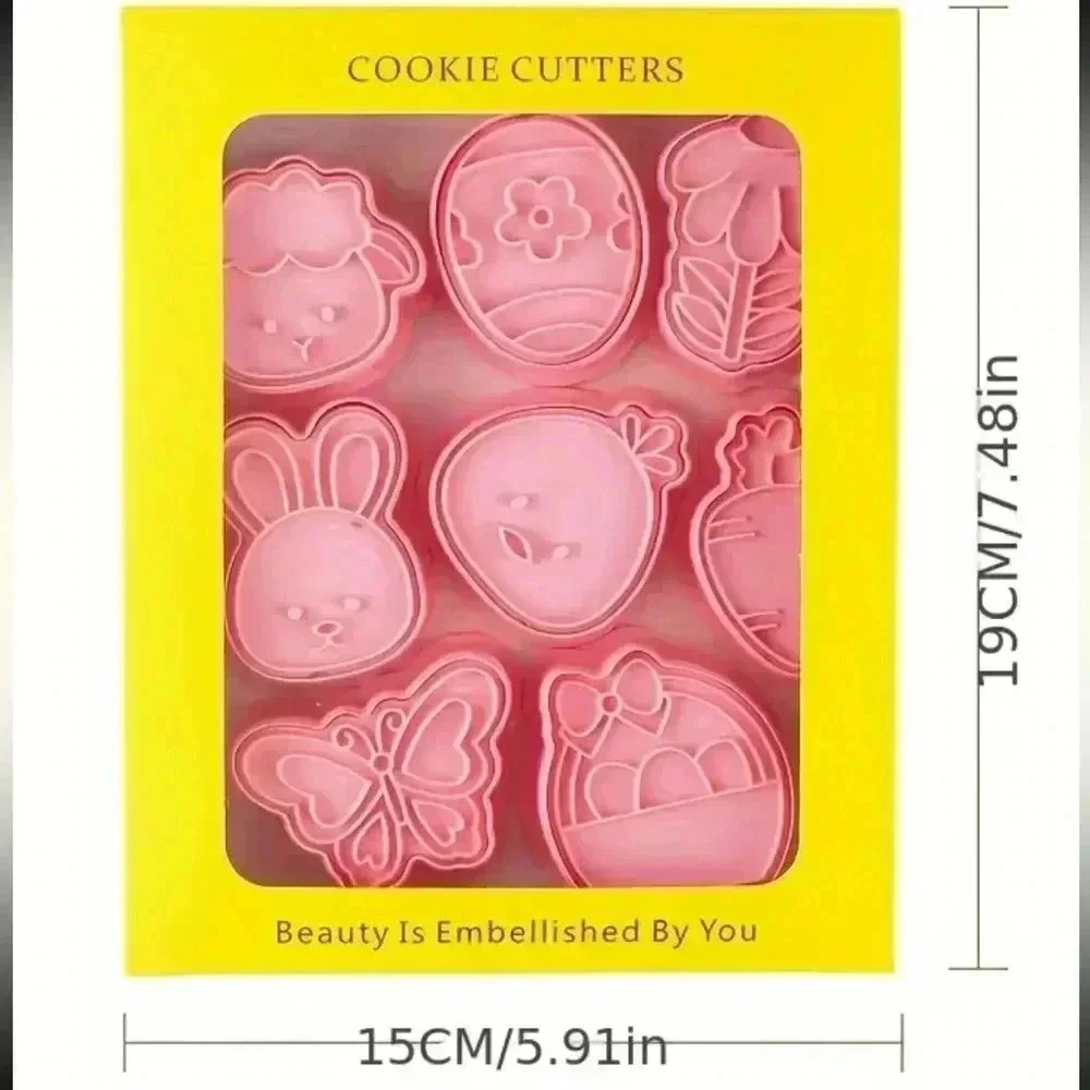 Cookie cutters with stamp spring shapes